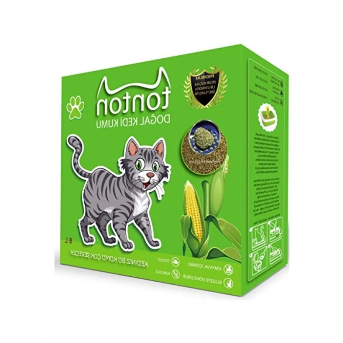 Topaklaşan Doğal Kedi Kumu, 8 Lt