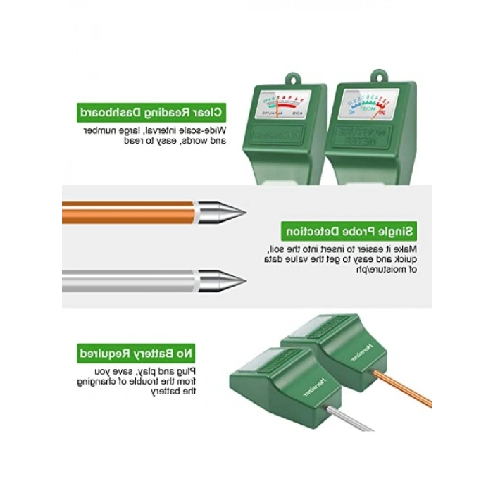 Toprak Test Cihazı - pH ve Nem Ölçer