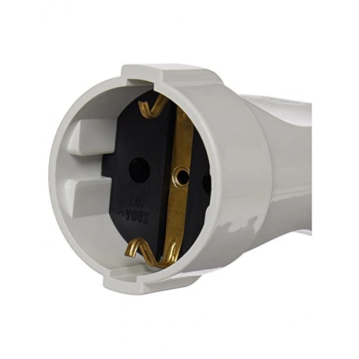 Topraklı Dişi Fiş - Beyaz