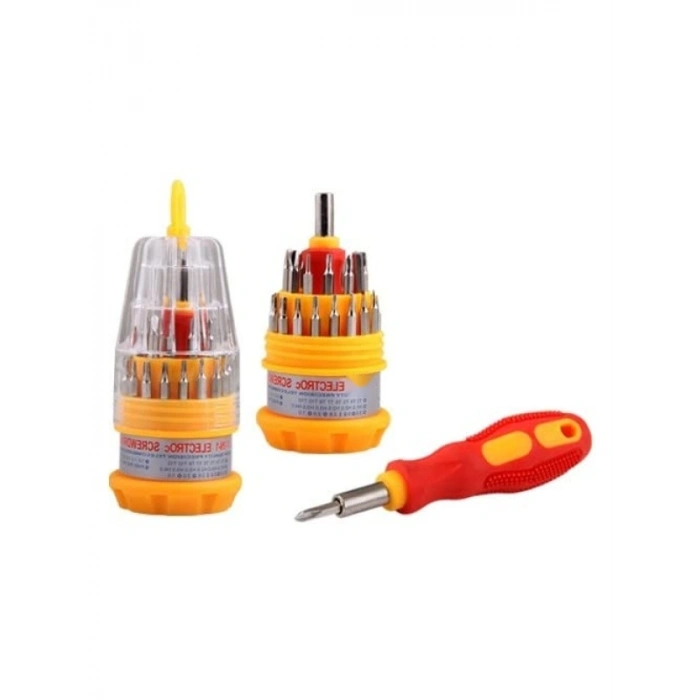 Tornavida Bits Uç Seti, 31 Parça, Yumurta Şeklinde