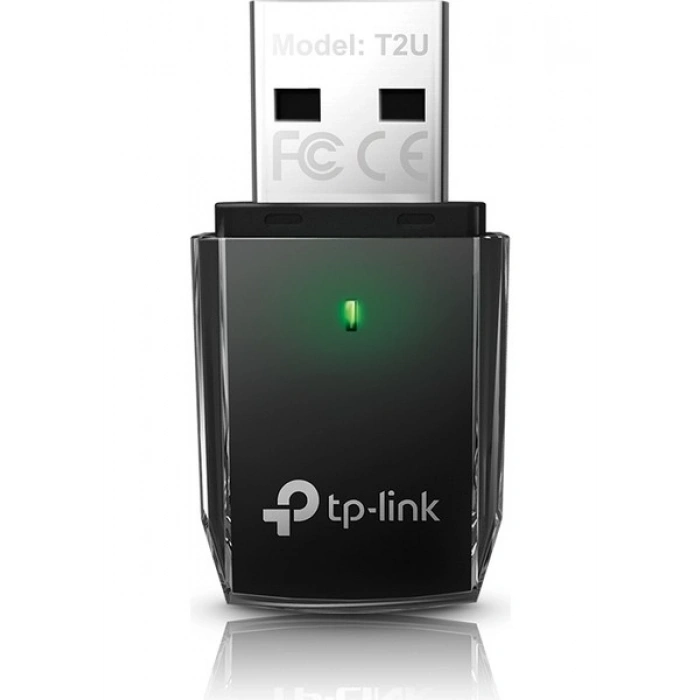 TP-Link Archer T2U | Wi-Fi 5 USB Adaptör | 600 Mbps | Dual Band | 802.11ac | Çift Bant | Gelişmiş Güvenlik | Windows | Mac & Linux Uyumlu
