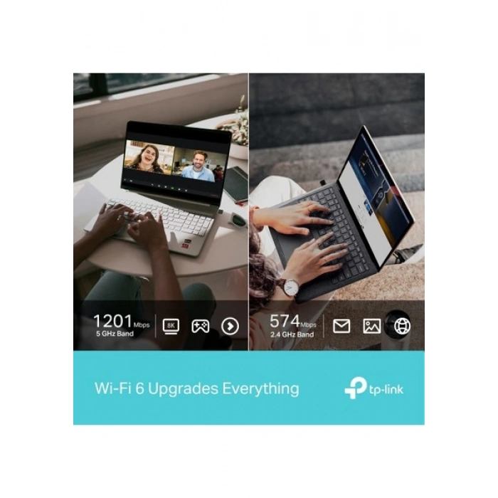 TP-Link Archer TX20U Nano | Wi-Fi 6 Nano USB Adaptör | AX1800 Mbps | Çift Bant | MU-MIMO | USB 3.0 | WPA3 | Windows 10/11 Uyumlu | Kolay Kurulum