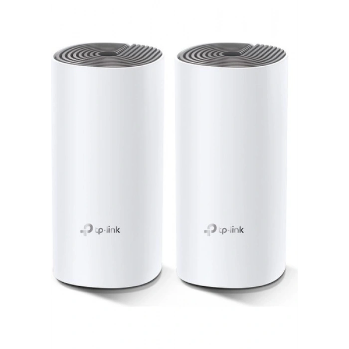 TP-Link Deco E4 (2-Pack) | Wi-Fi 5 Mesh Sistemi | AC1200 Mbps Hız | Fiber Uyumlu | Çift Bant | 100 Mbps Port | 100 Cihaz | 260 m² Kapsama | WPA3 | Mobil Uygulama ile Kolay Kurulum