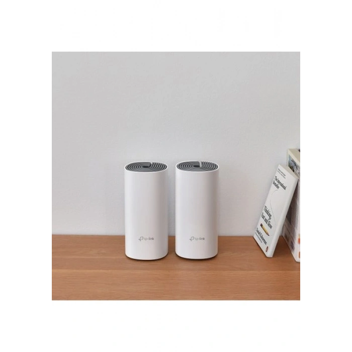 TP-Link Deco E4 (2-Pack) | Wi-Fi 5 Mesh Sistemi | AC1200 Mbps Hız | Fiber Uyumlu | Çift Bant | 100 Mbps Port | 100 Cihaz | 260 m² Kapsama | WPA3 | Mobil Uygulama ile Kolay Kurulum