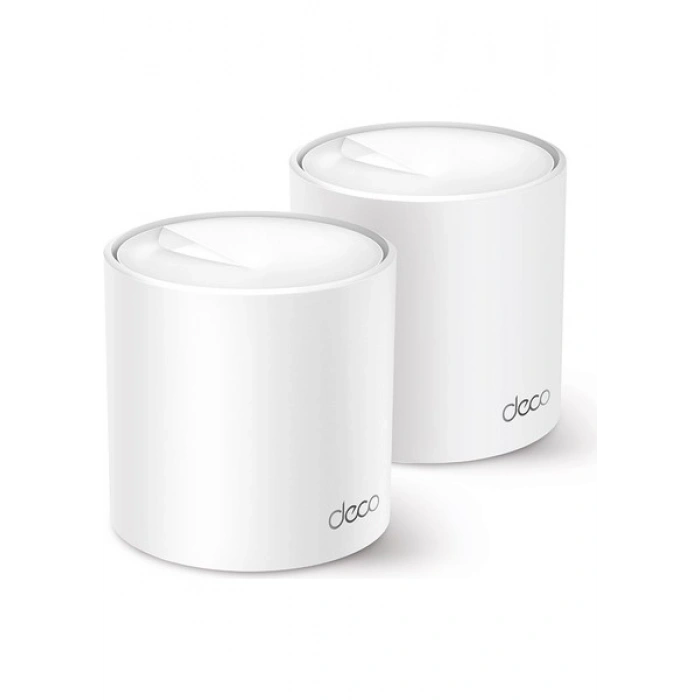 TP-Link Deco X50 (2-Pack) | Wi-Fi 6 Mesh Sistemi | AX3000 Mbps Hız | Fiber Uyumlu | Çift Bant | Gigabit Port | 150 Cihaz | 460 m² Kapsama | WPA3 | Mobil Uygulama ile Kolay Kurulum