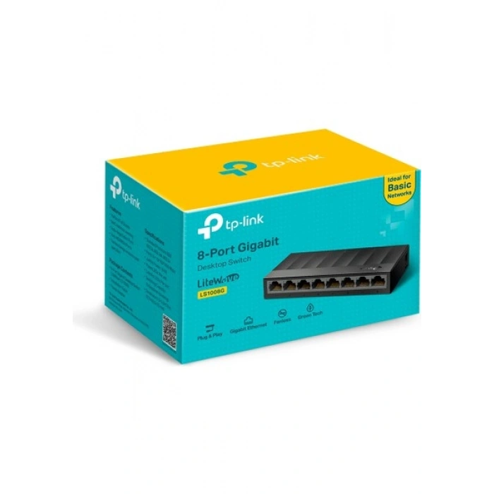 Tp-Link LS1008G 8 Port 10-100-1000 Mbps Switch Plastik Kasa