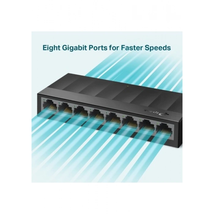Tp-Link LS1008G 8 Port 10-100-1000 Mbps Switch Plastik Kasa