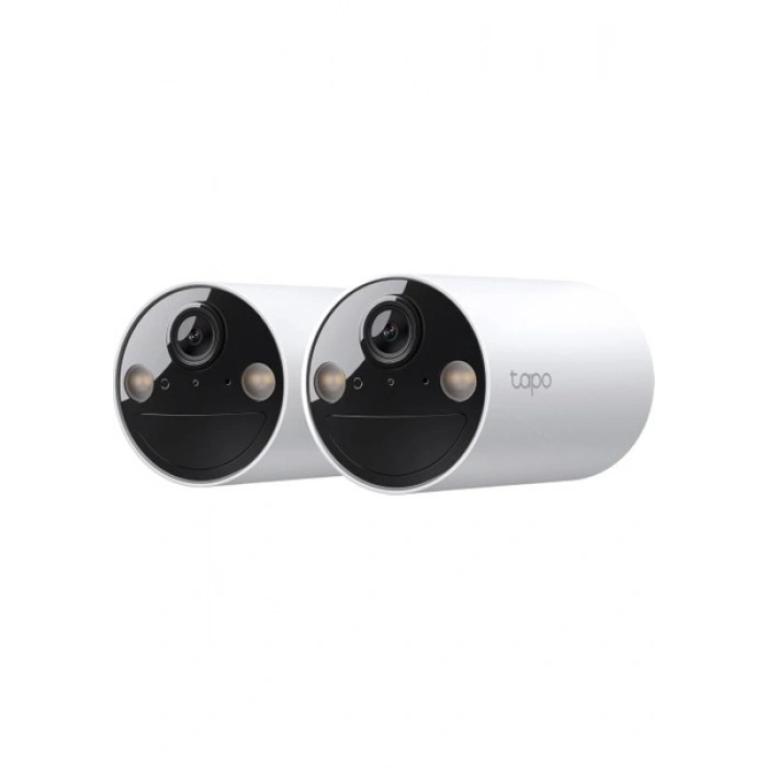 TP-Link Tapo C410(2-pack) | Bataryalı Güvenlik Kamerası | 2K 3MP QHD | Renkli Gece Görüşü | Solar Panel Destekli | IP65 Su Geçirmez | 110° Geniş Açılı | Işıklı ve Sesli Alarm | Yerel/Bulut Depolam