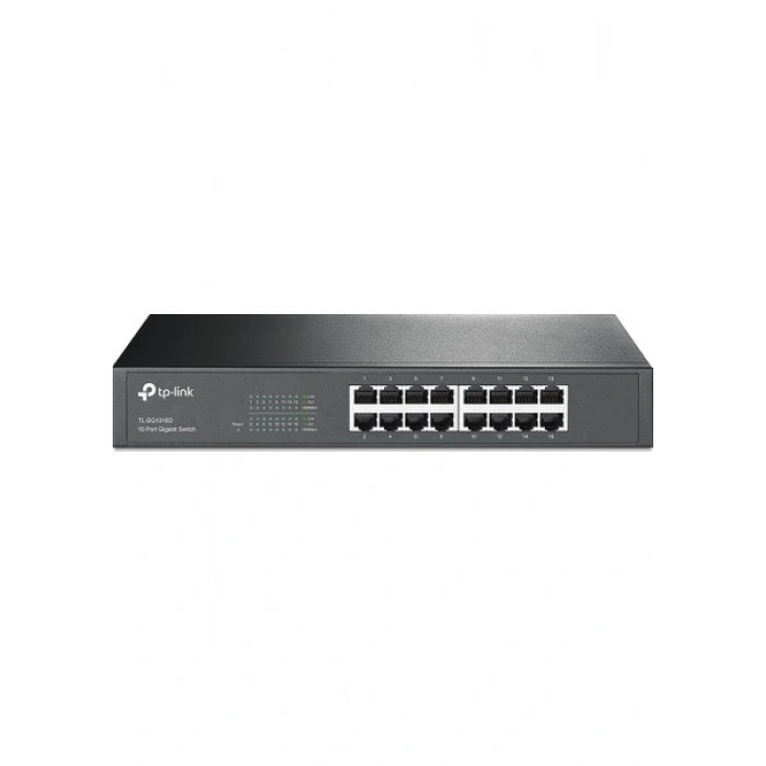 Tp-Link TL-SG1016D 16 Port 10-100-1000 Mbps Switch Çelik Kasa Rack Mount
