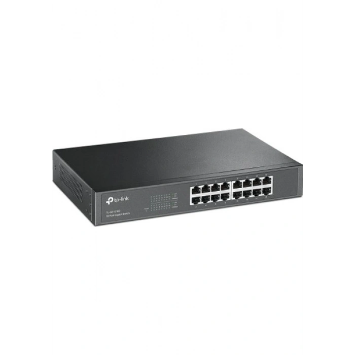 Tp-Link TL-SG1016D 16 Port 10-100-1000 Mbps Switch Çelik Kasa Rack Mount