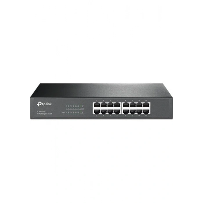 Tp-Link TL-SG1016D 16 Port 10-100-1000 Mbps Switch Çelik Kasa Rack Mount