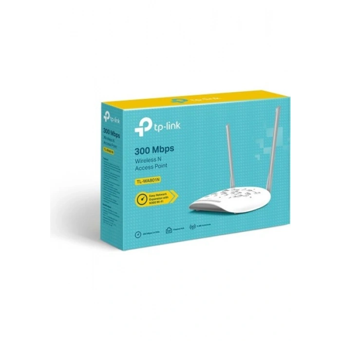 TP-Link TL-WA801N 300 Mbps Kablosuz Access Point 1 Portlu ve 2 Anten ile Kolay Kurulum
