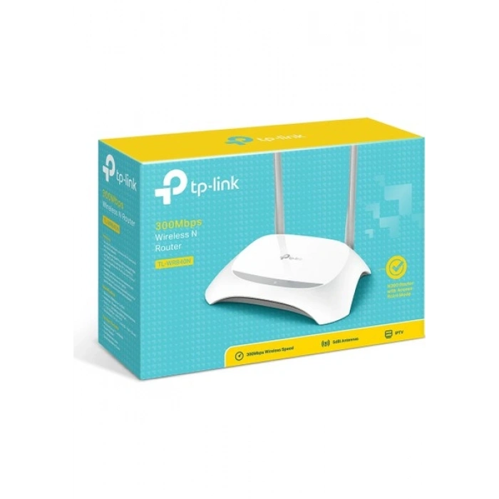 TP-Link TL-WR840N | Kablosuz N Router | 300 Mbps | Ebeveyn Denetimleri | All-in-one Modları (Router | Access Point | Range Extender | WISP) | Mobil Uygulama ile Kolay Kurulum