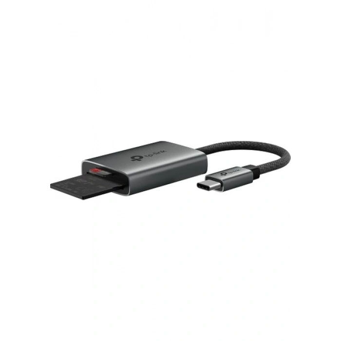 TP-Link UA440C | USB 3.0 Type-C SD & microSD Kart Okuyucu | 312MB/s UHS-II Hız | Çift Kart Okuma/Yazma | 2TB’a Kadar Destek | Tak & Çalıştır | Dayanıklı Alüminyum Kasa