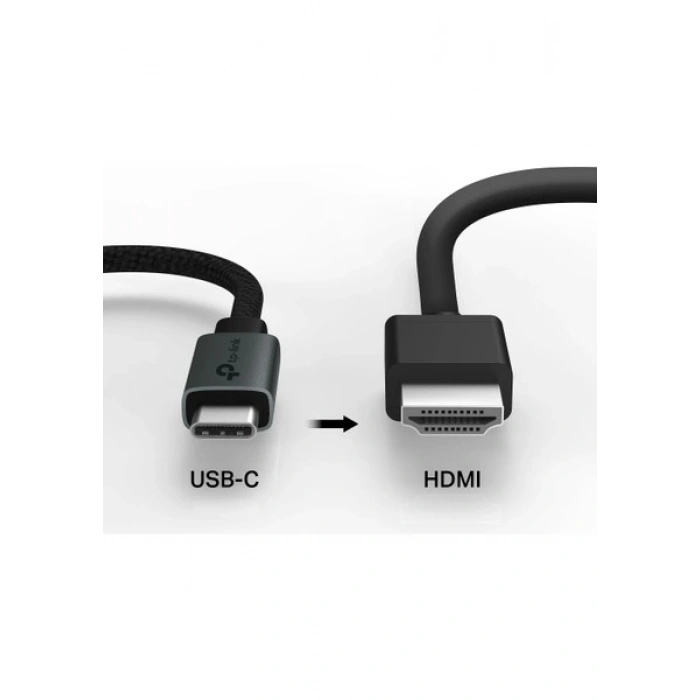 TP-Link UA520C | USB-C - HDMI Adaptör | 4K@60Hz Ultra HD | Tak & Çalıştır | Mac/Windows/iPadOS/Android uyumlu | Dayanıklı alüminyum gövde
