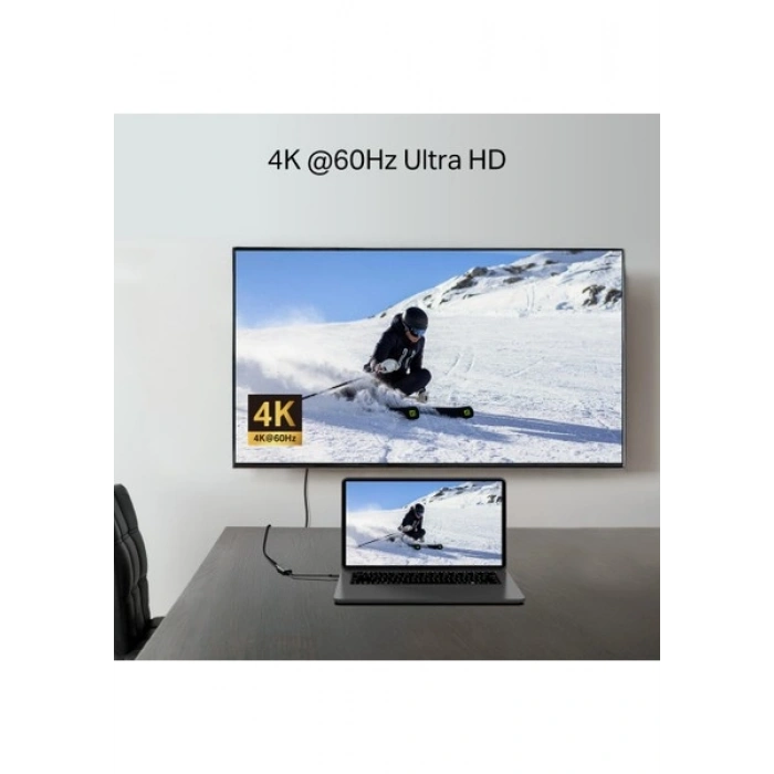 TP-Link UA520C | USB-C - HDMI Adaptör | 4K@60Hz Ultra HD | Tak & Çalıştır | Mac/Windows/iPadOS/Android uyumlu | Dayanıklı alüminyum gövde
