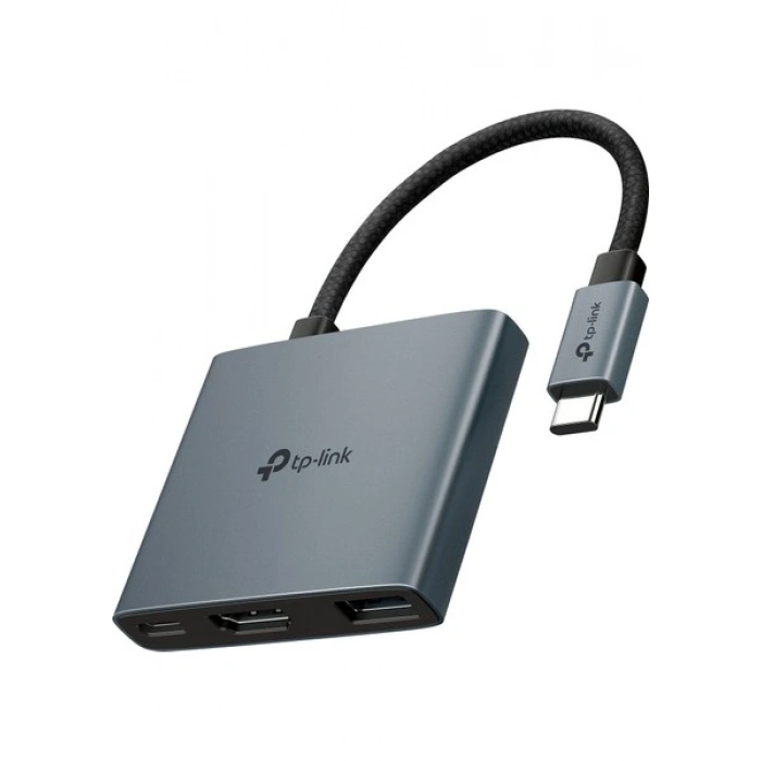 TP-Link UH3020C | USB-C 3’ü 1 Arada Hub | 4K@60Hz HDMI | 100W Hızlı Şarj | 1× USB-A 3.0 Port | Tak & Çalıştır | Windows | Mac | Linux & Mobile Uyumlu