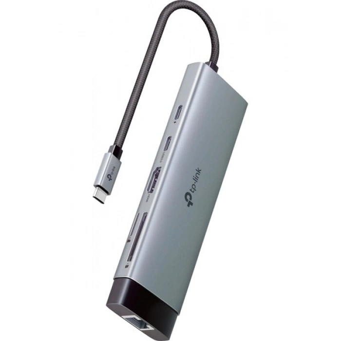 TP-Link UH9120C | USB-C 9u 1 Arada Hub | 4K@60Hz HDMI | 100W Hızlı Şarj | 1 Gbps Ethernet | USB-A & USB-C | SD/microSD | Windows | Mac | Linux & iPadOS Uyumlu