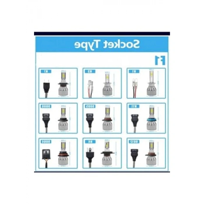 TRENDLIFEOTO H1 Led Xenon Mini Far Ampul Şimşek Etkili H1 Beyaz