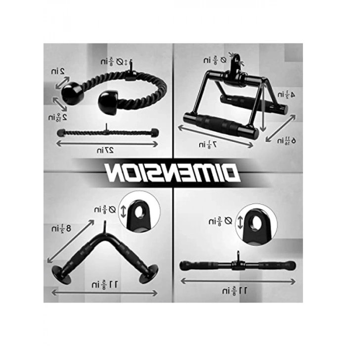 Tricep Bastırma Kablo Makinesi Bağlantı Seti