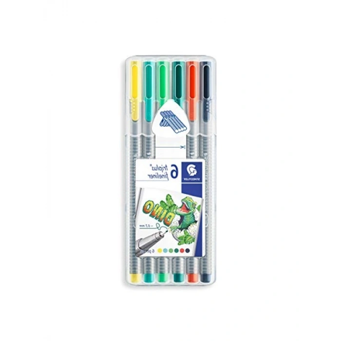 Triplus Fineliner 0.3mm 6lı Kalem Seti - Karışık Renkler