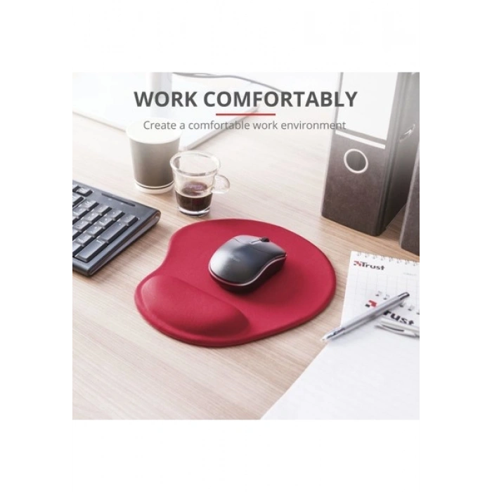 Trust 20429 Bigfoot Jel MousePad Kırmızı