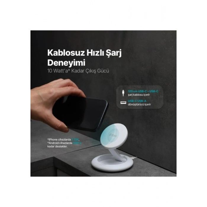Ttec Aircharger Up M Magsafe Uyumlu Kablosuz Hızlı Şarj Standı