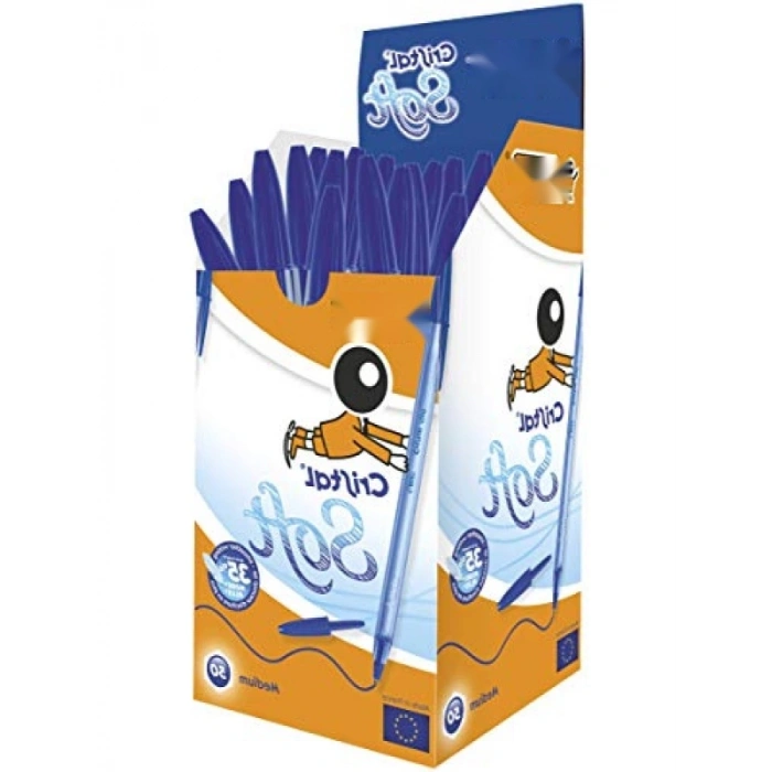 Tükenmez Kalem, Mavi, 50li Kutu, 1.2 mm Uç