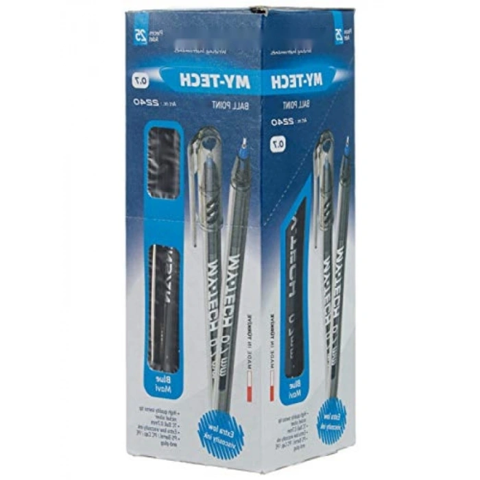 Tükenmez Kalem Seti - 0.7mm Mavi, 25li Paket