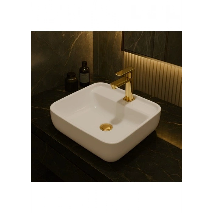 Turavit Porto Çanak Lavabo Batarya Delikli 40x40 cm PRT0711