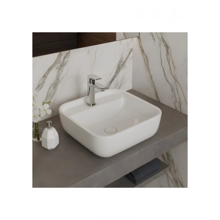 Turavit Porto Çanak Lavabo Batarya Delikli 40x40 cm PRT0711