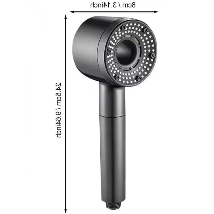 Turbo Duş Başlığı, Yüksek Basınçlı ve Tazyik Ayarlı Lüks Banyo için