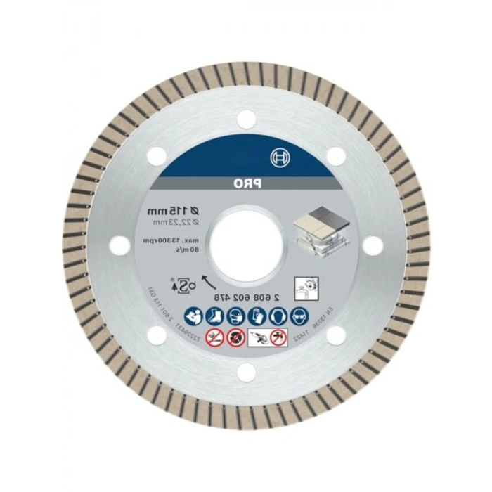 Turbo Segman Elmas Kesme Diski - 115 mm