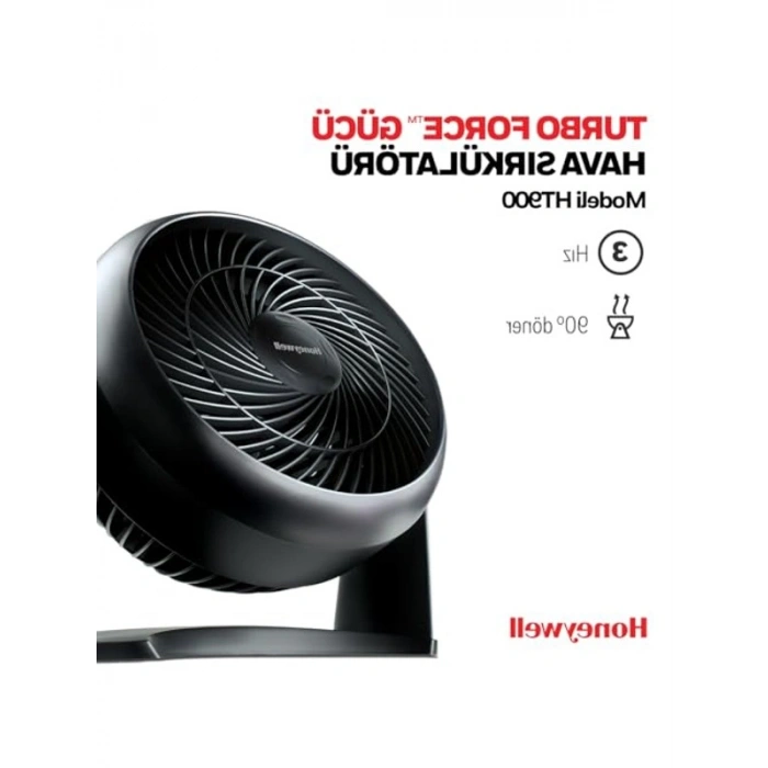 Turbo Vantilatör, 90 Derece Eğim Açısı ve 3 Hız Ayarı