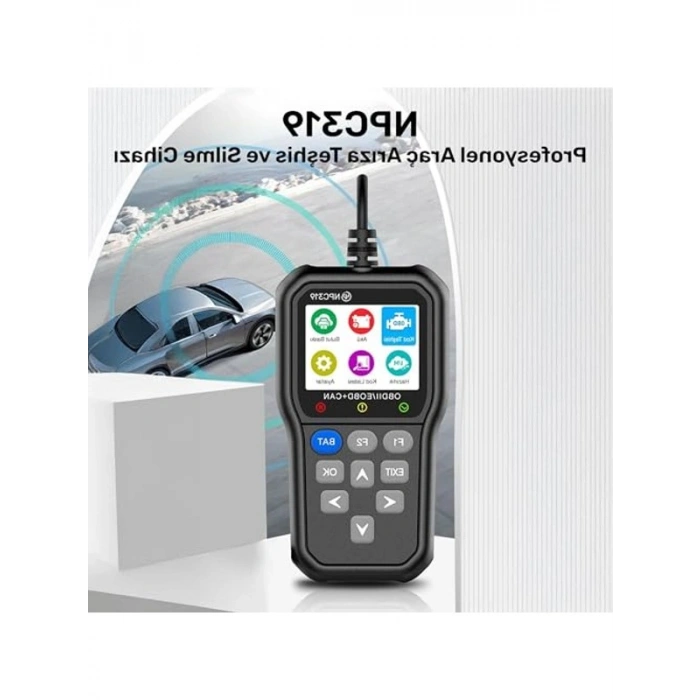 Türkçe OBDII/EOBD+CAN Modlu Araç Arıza Tespit Cihazı, Hata Hafızalı