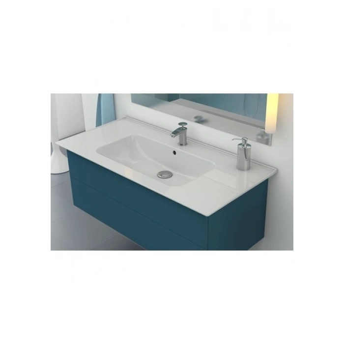 Turkuaz 100 x 47 cm Blue Etajerli Lavabo 042500-U
