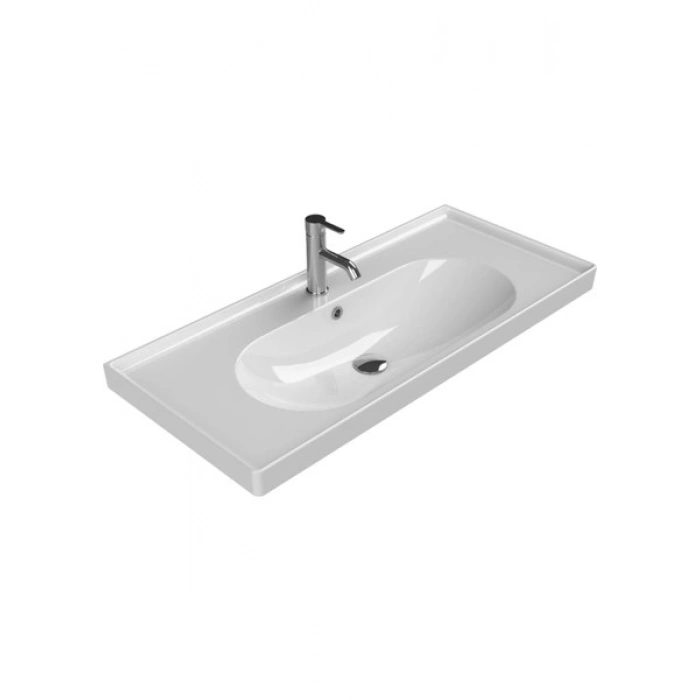 Turkuaz Cerastyle Arya 100CM Etajerli Lavabo