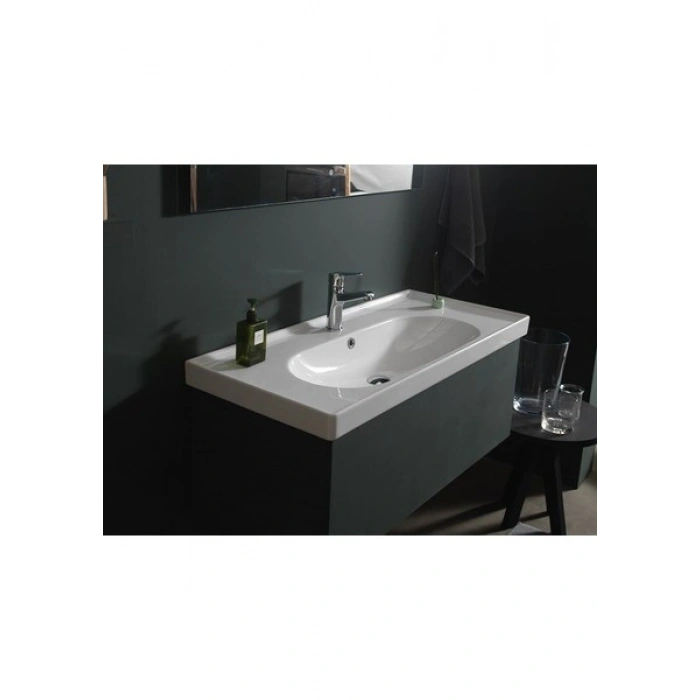 Turkuaz Cerastyle Arya 100CM Etajerli Lavabo