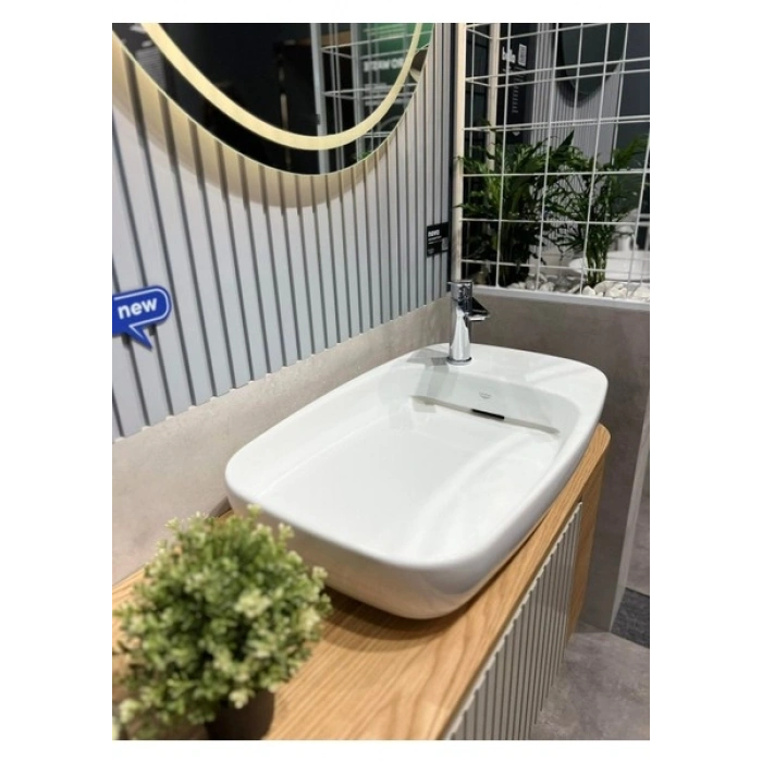 Turkuaz Cerastyle Nova 70 cm Tezgah Üstü Çanak Lavabo Gizli Sifonlu