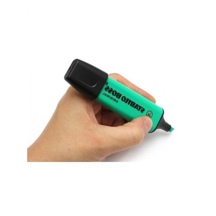 Turkuaz İşaretleme Kalemi, Stabilo Boss Original, Kaliteli