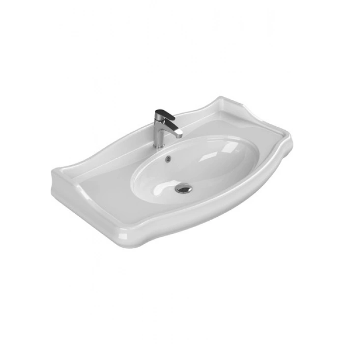 Turkuaz Seramik 1837 100 cm Etajerli Lavabo