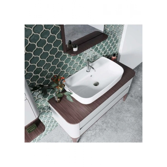 Turkuaz Seramik Cerastyle Aqua 75 x 40 cm Tezgah Üstü Çanak Lavabo