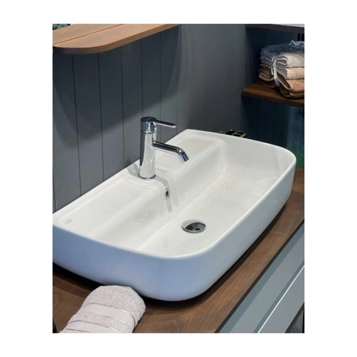 Turkuaz Seramik Cerastyle Aqua 75 x 40 cm Tezgah Üstü Çanak Lavabo
