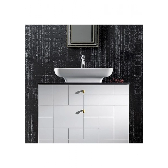 Turkuaz Seramik Cerastyle Lal Tezgah Üstü Lavabo 60 cm 072700U