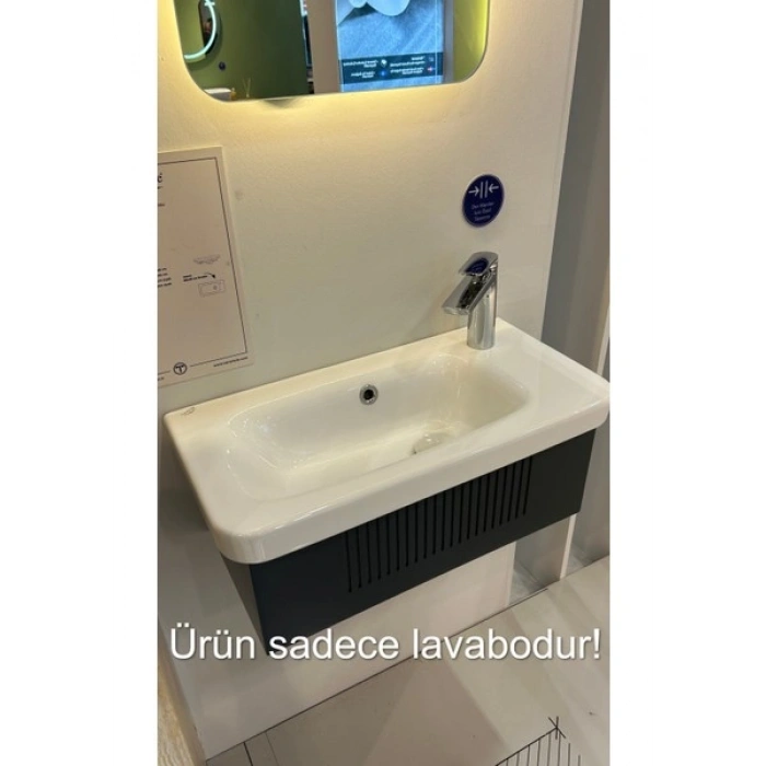 Turkuaz Seramik Cerastyle Noura Etajerli Lavabo 60 x 30 cm