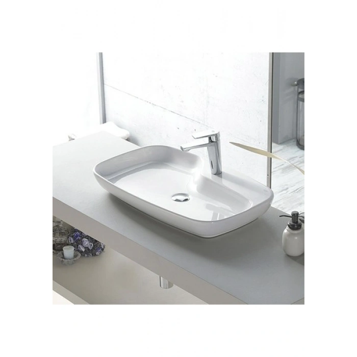 Turkuaz Seramik Cerastyle Nova Tezgah Üstü Lavabo 70 cm 074400U