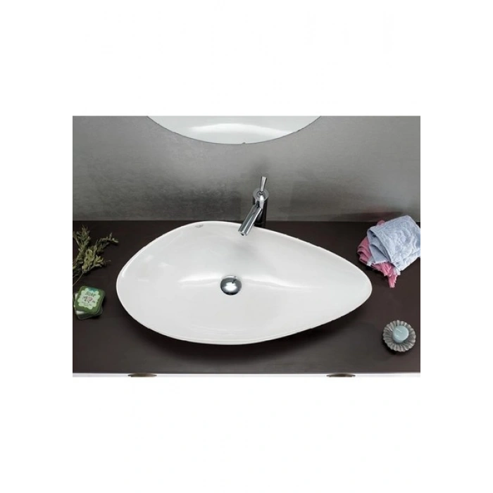 Turkuaz Seramik Cerastyle Olive Tezgah Üstü Çanak Lavabo 75 cm