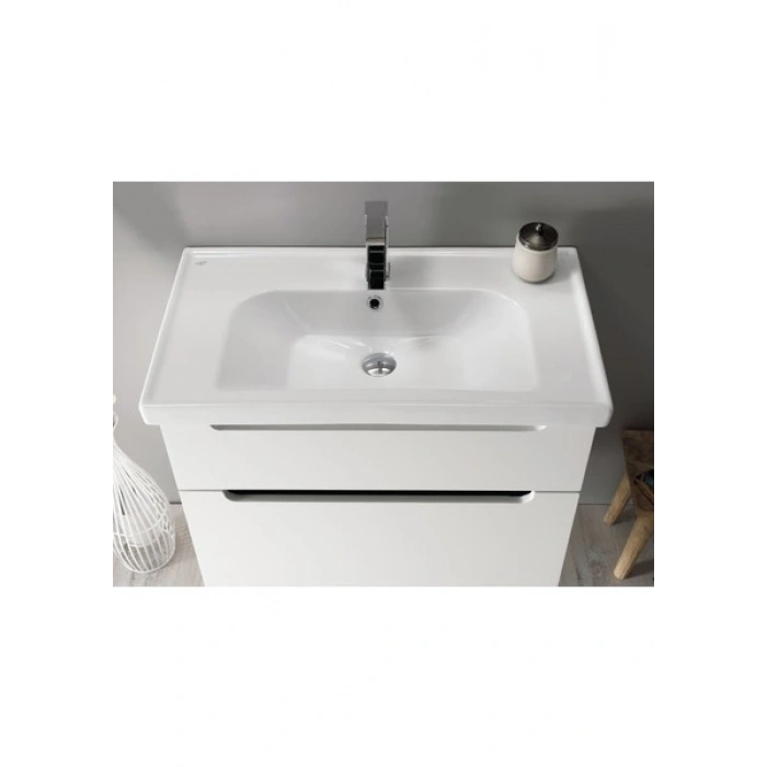 Turkuaz Seramik Frame Etajerli Lavabo 90X45 cm