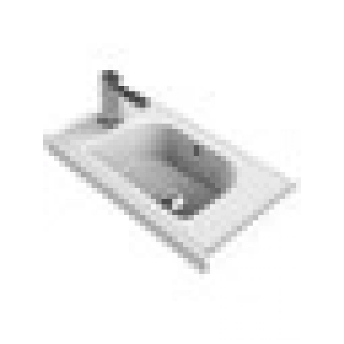 Turkuaz Seramik Frame Etajerli Lavabo Soldan Batarya Delikli 50 x 28 cm