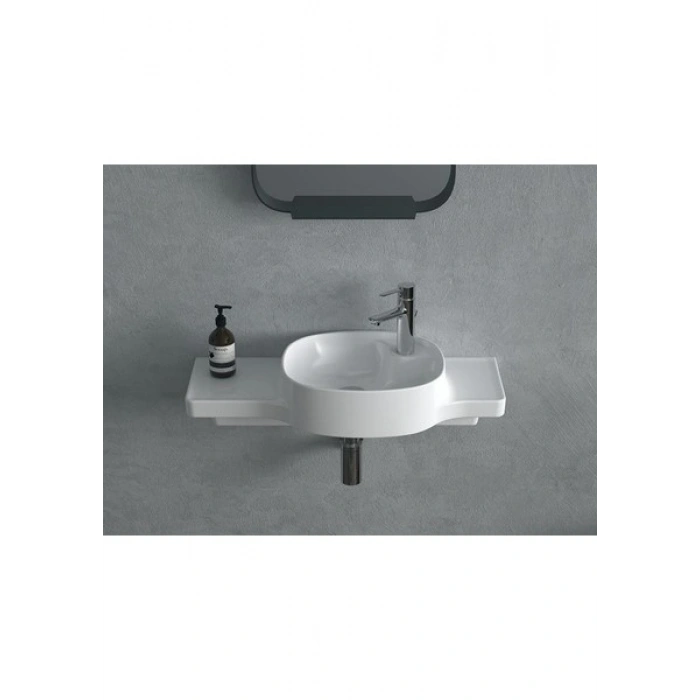 Turkuaz Seramik Harmony 80 cm Etejerli Lavabo